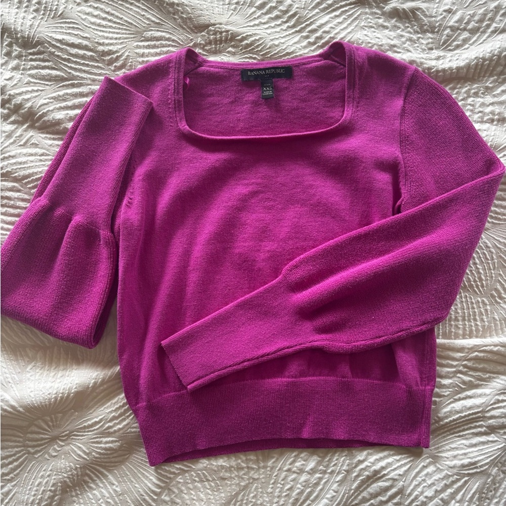Banana Republic Pink Crew Neck Sweater Soft Knit